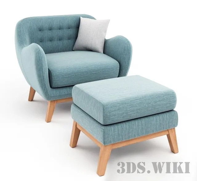 furniture – Armchair Lester 3D Model