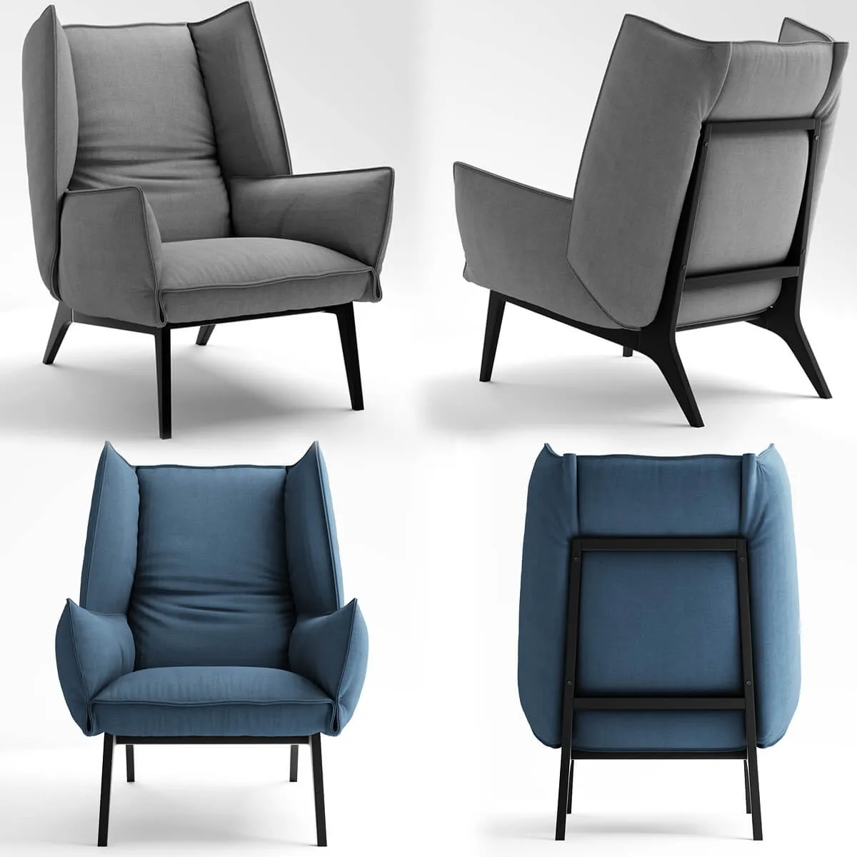furniture – Armchair M and O Remi Bouhaniche 3D Model