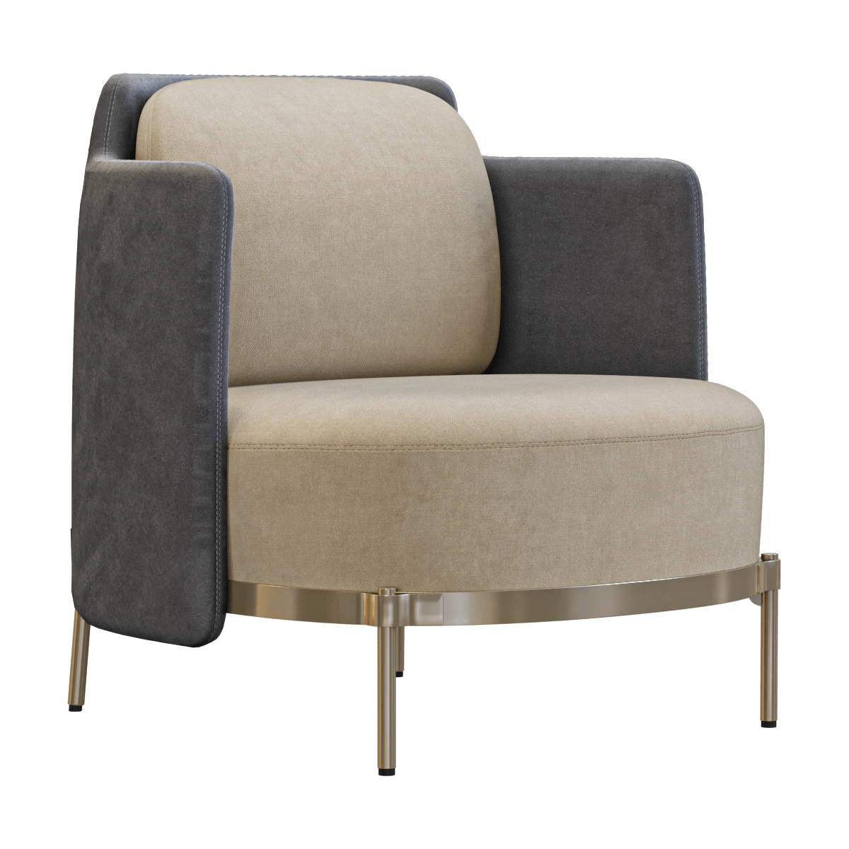 furniture – Armchair Minotti Tape 3D Model