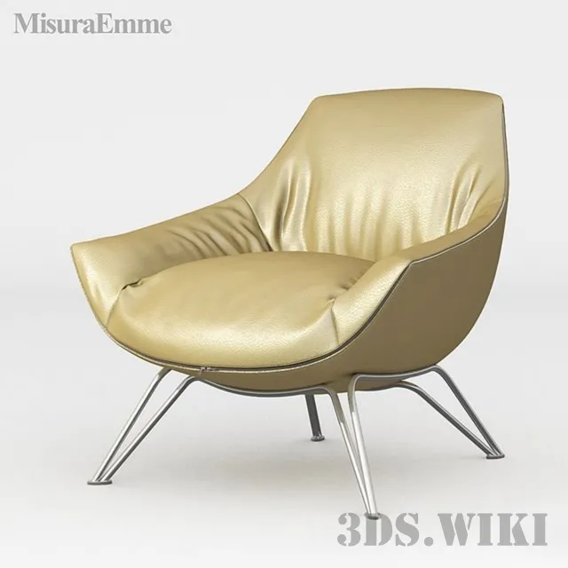 furniture – Armchair MisuraEmme Florentia 3D Model