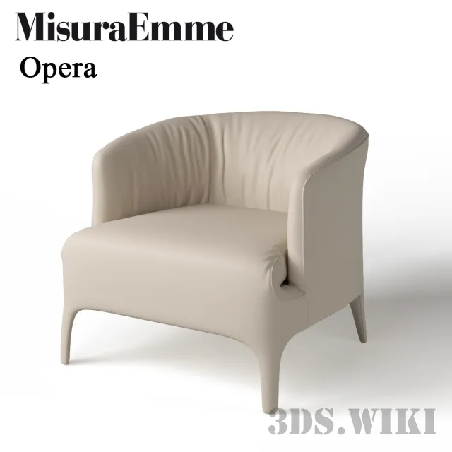 furniture – Armchair Misure Emme Opera 3D Model