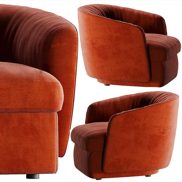 furniture – Armchair Molteni b and c Holborn 3D Model