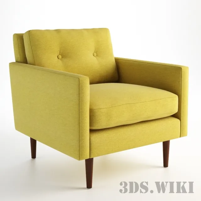 furniture – Armchair NEW YORK 602.015 3D Model