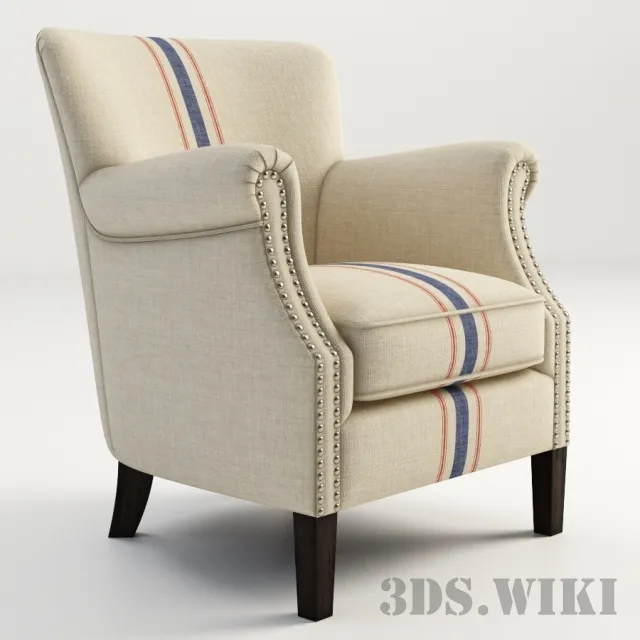furniture – Armchair ROLAND 602.019-GP06 3D Model