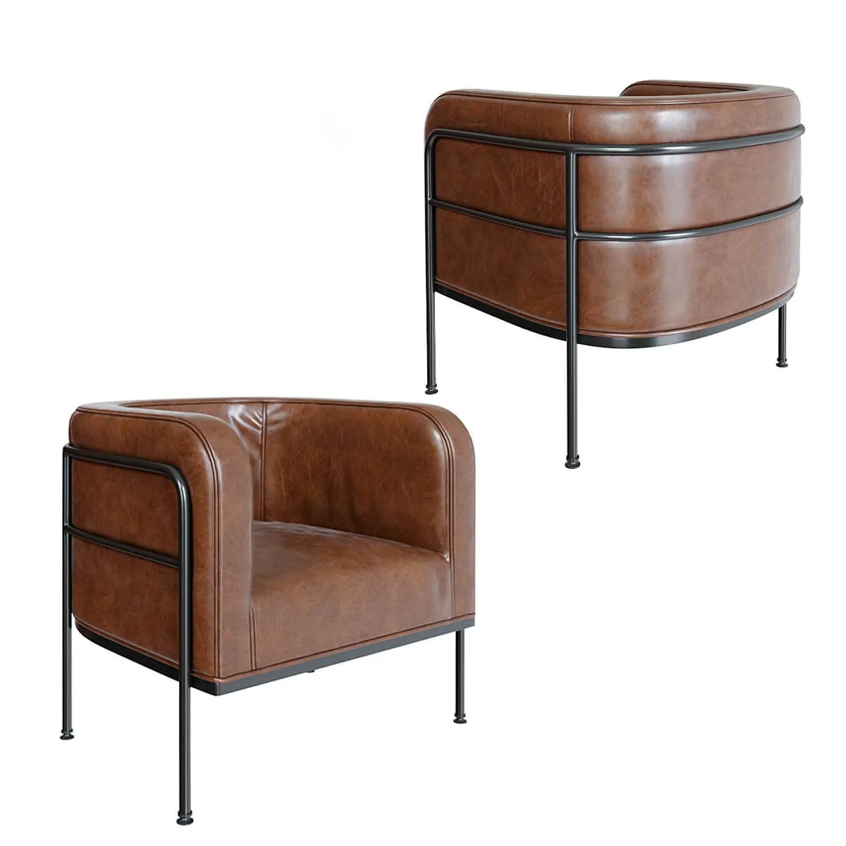 furniture – Armchair Sarreid Breda 3D Model