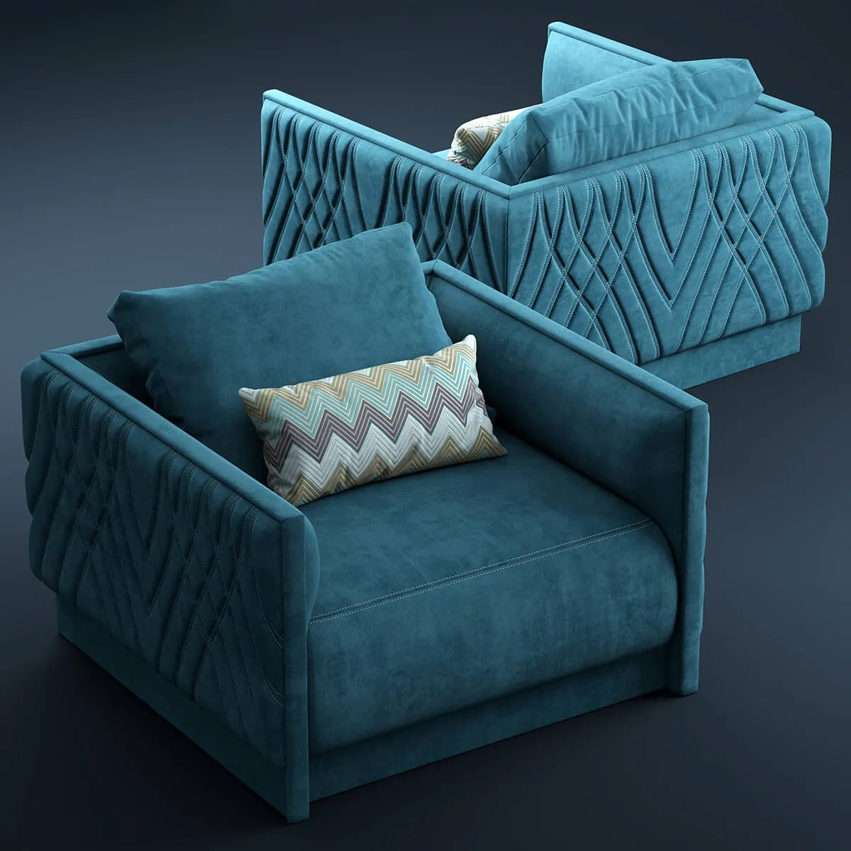 furniture – Armchair smania Miami 3D Model furniture – Armchair smania Miami 3D Model