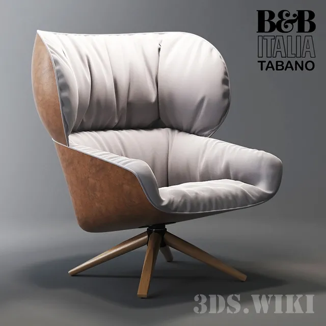 furniture – Armchair Tabano – B&B Italia 3D Model