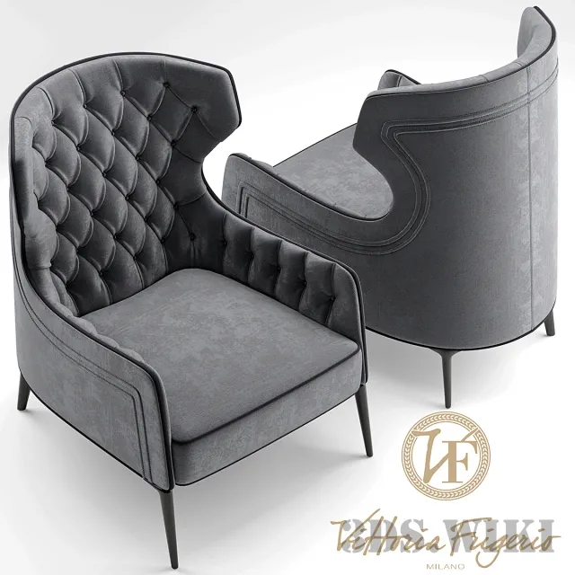 furniture – Armchair Vittoria Frigerio 3D Model