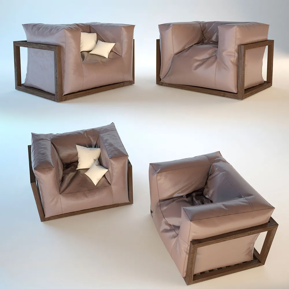 furniture – Armchair with a unique design 3D Model