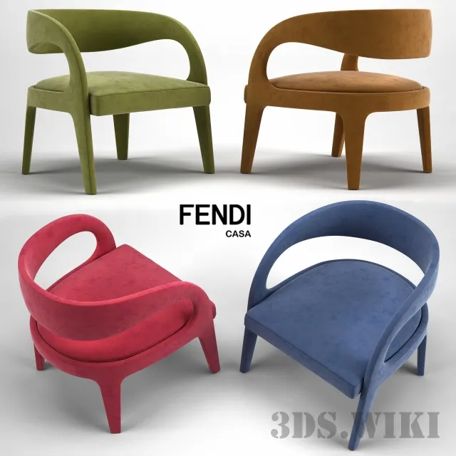 furniture – Armchairs Berenice 3D Model