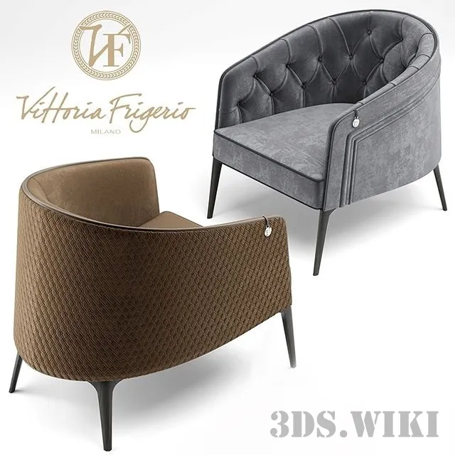 furniture – Armchairs Descrizione by Vittoria Frigerio 3D Model