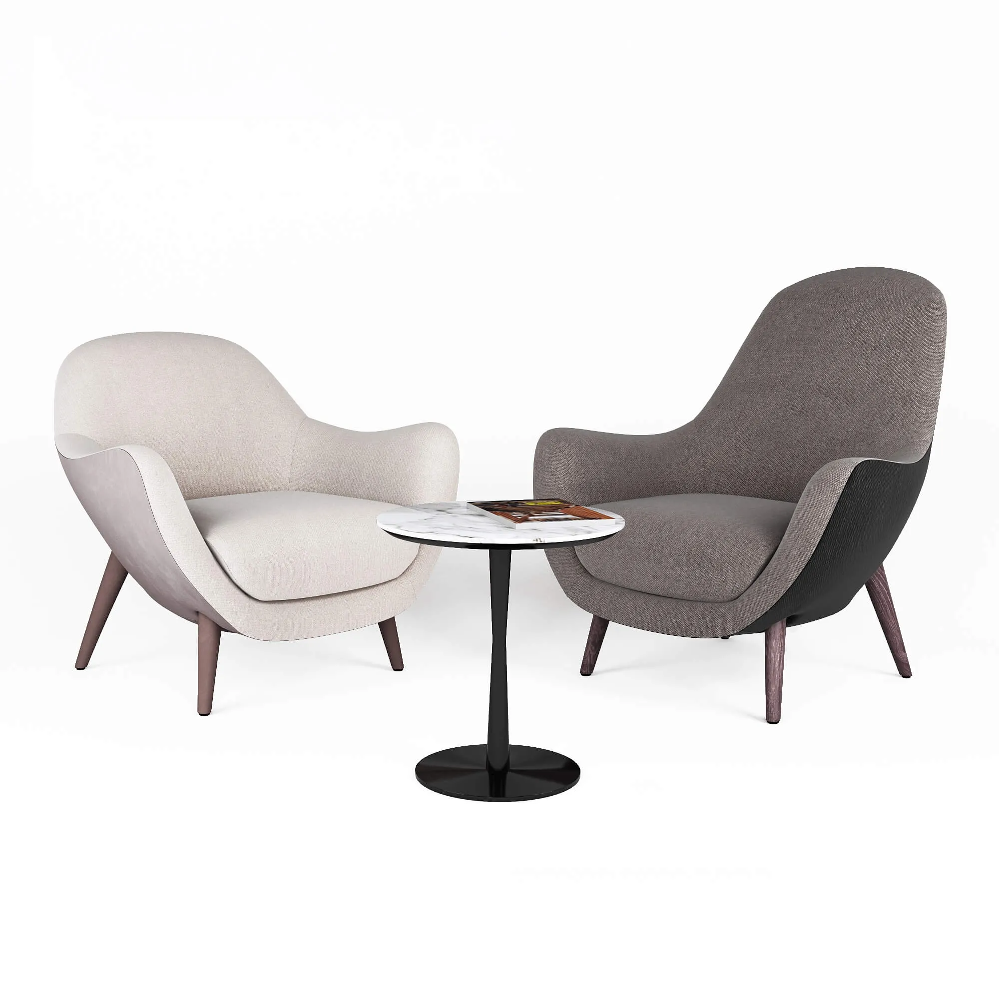 furniture – Armchairs Poliform 01 3D Model