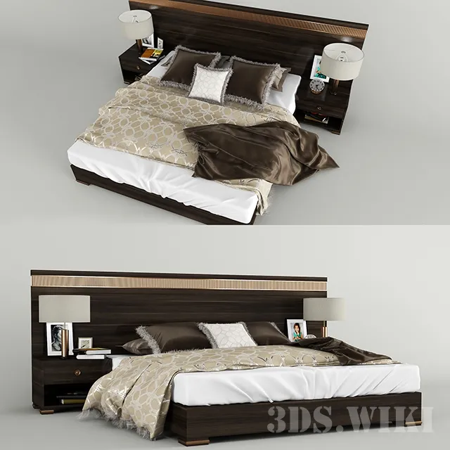 furniture – ART DECO bed 3D Model