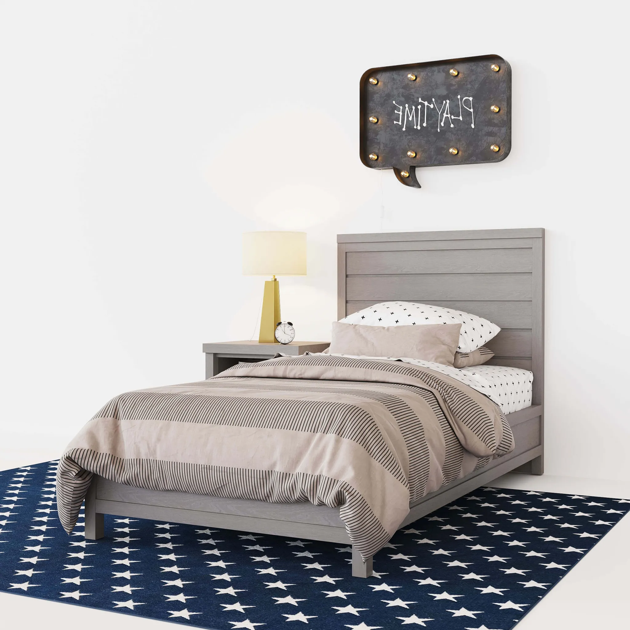 furniture – Ashby upholstered platform bed 3D Model furniture – Ashby upholstered platform bed 3D Model