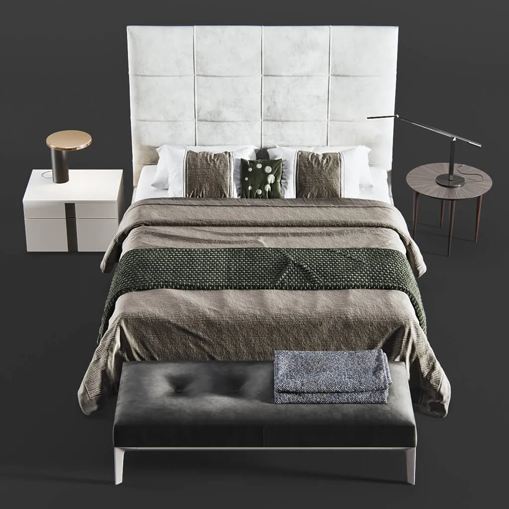 furniture – Askona Elisa Grand Bed 3D Model