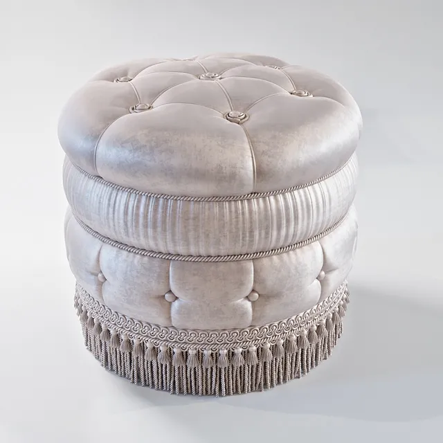 furniture – Asnaghi pouf Valery 3D Model