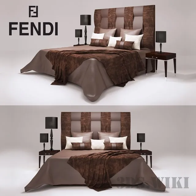 furniture – Astoria Fendi Casa bed 3D Model furniture – Astoria Fendi Casa bed 3D Model