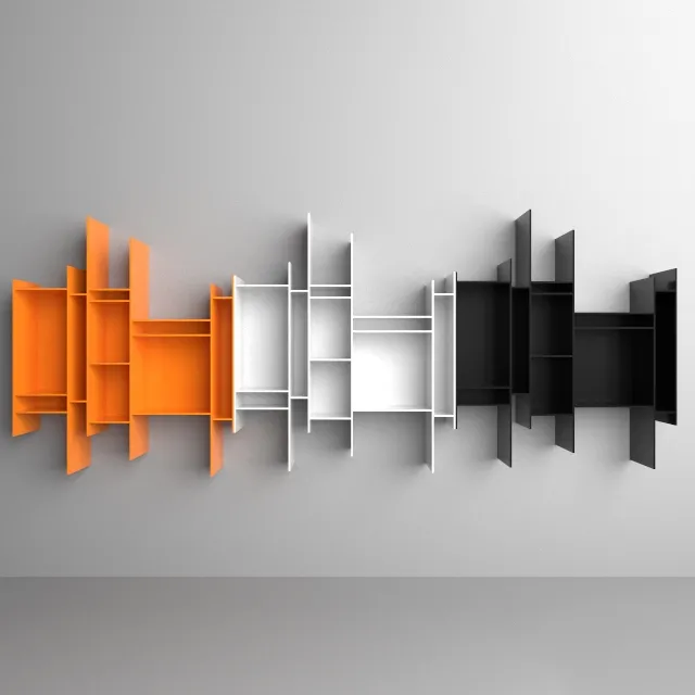 furniture – Asymmetric shelf Randomito 3D Model furniture – Asymmetric shelf Randomito 3D Model