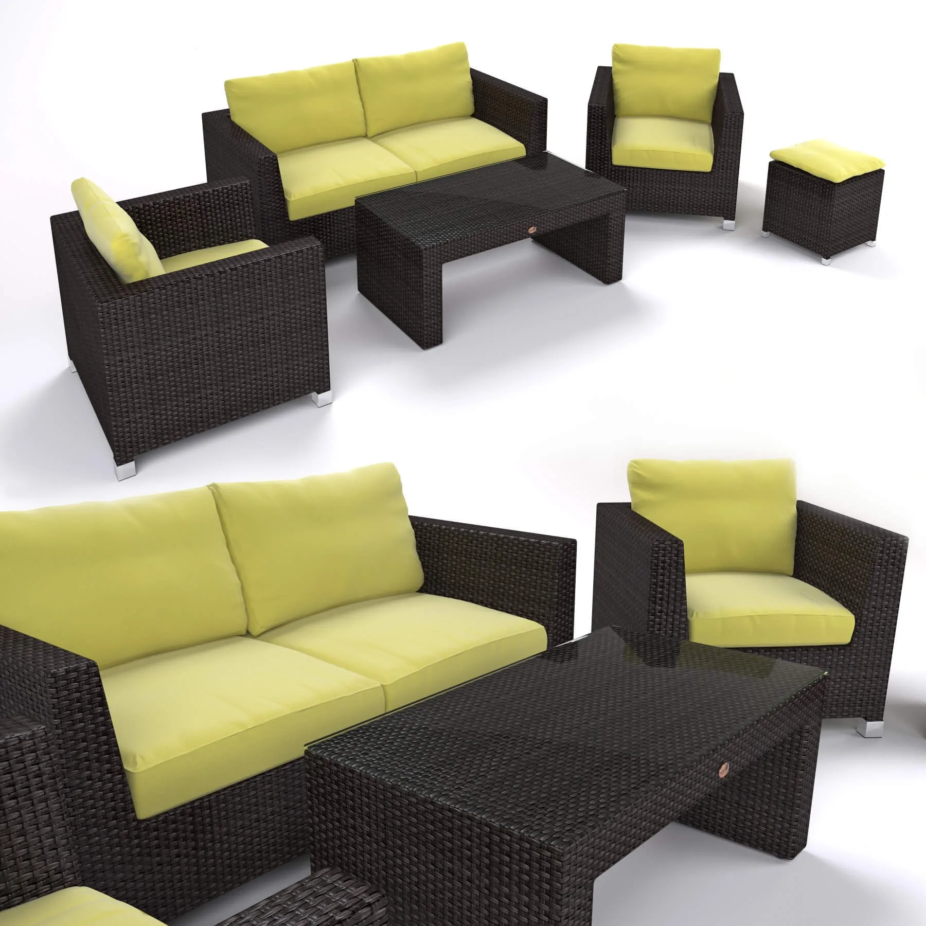furniture – ATO Venedig set of artificial ratta 3D Model
