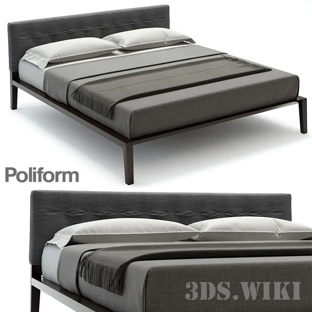 furniture – Aton Poliform bed 3D Model
