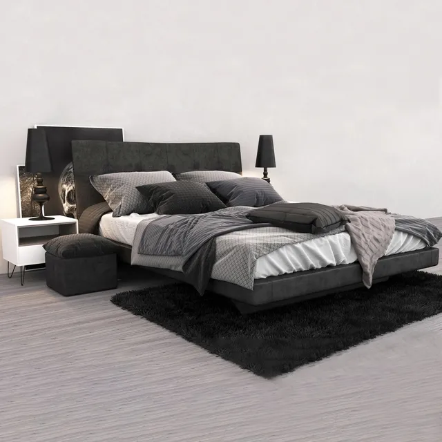 furniture – Aurora  bed 3D Model