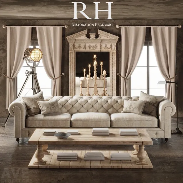 furniture – AVE Restoration Hardware 3D Model