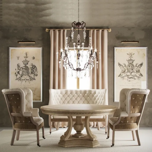 furniture – AVE Restoration Hardware English 19thc 3D Model