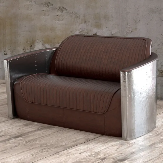 furniture – Aviator sofa 2 seat 3D Model