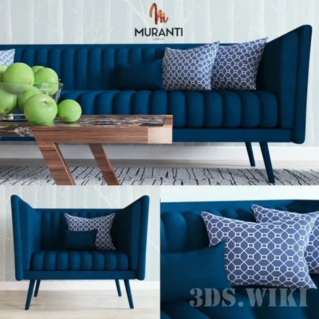 furniture – Azurite and Anatasis furniture by Muranti 3D Model