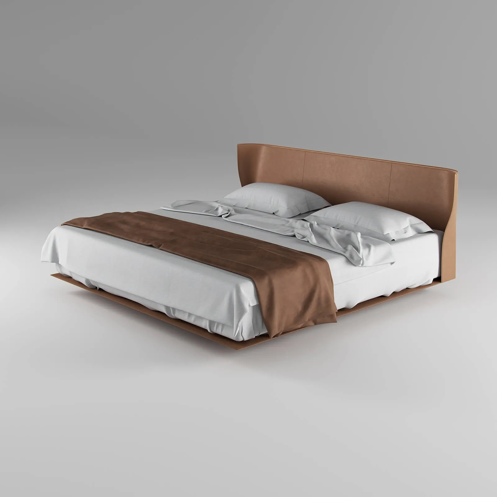 furniture – b and b Italia Alys bed 3D Model