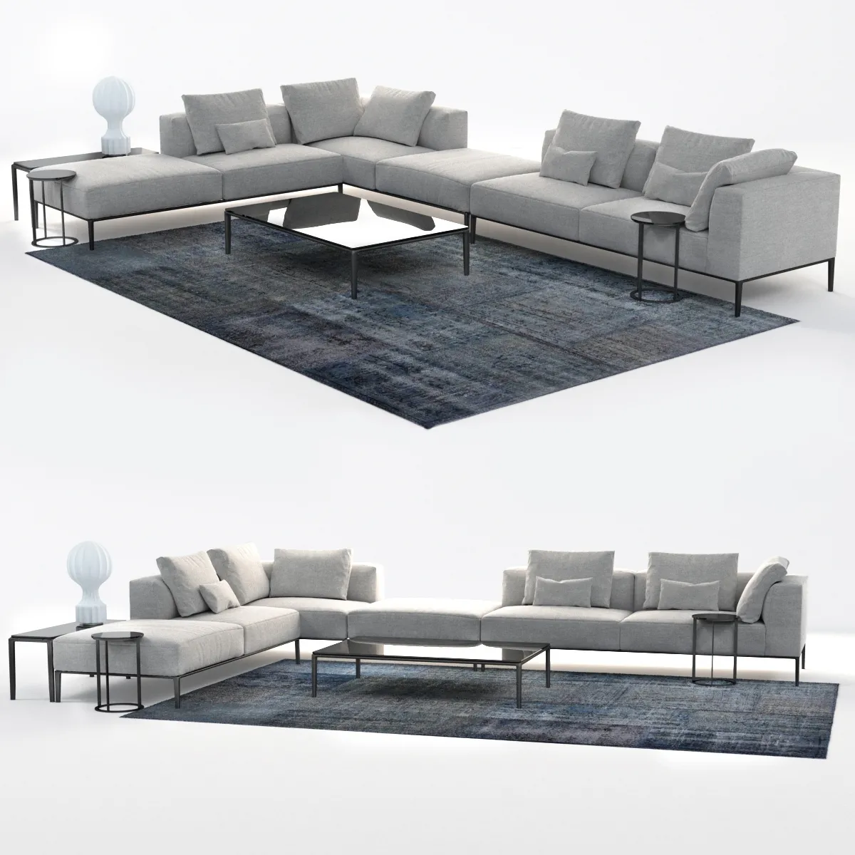furniture – B and B Italia sofa  michel effe 3D Model