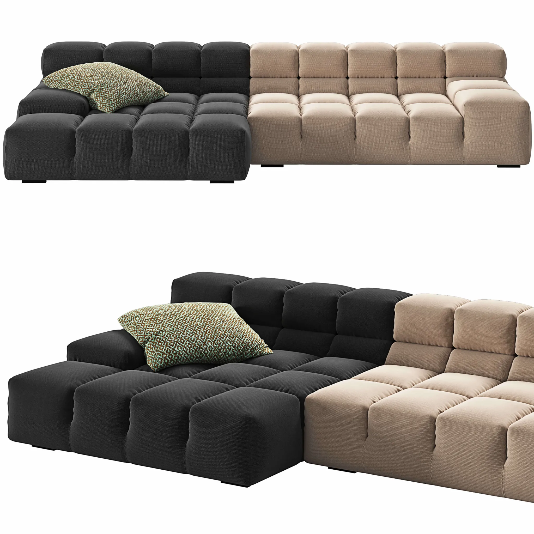 furniture – B and B Italia Tufty-Time sofa 3D Model