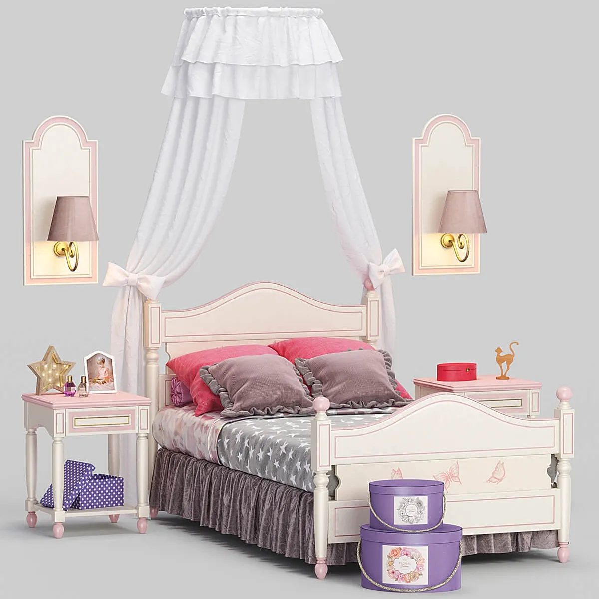furniture – Baby Happy Night FERRETTI bed 3D Model