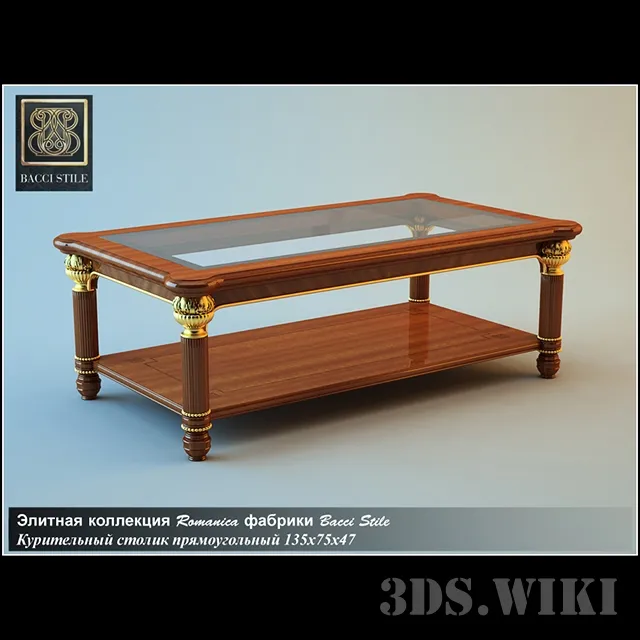 furniture – BACCI STILE ROMANICA table 3D Model