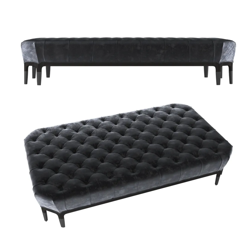 furniture – Baker Celestite Cocktail Ottoman 6188O 3D Model