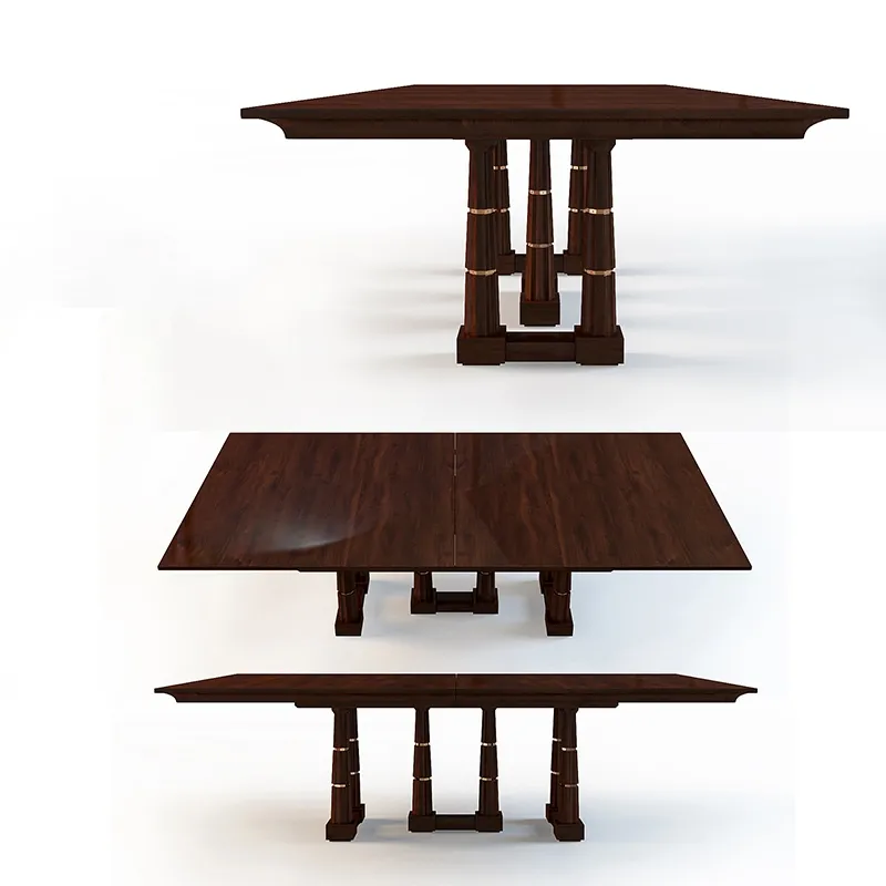 furniture – Baker Column Dining Table No. 8636G 3D Model