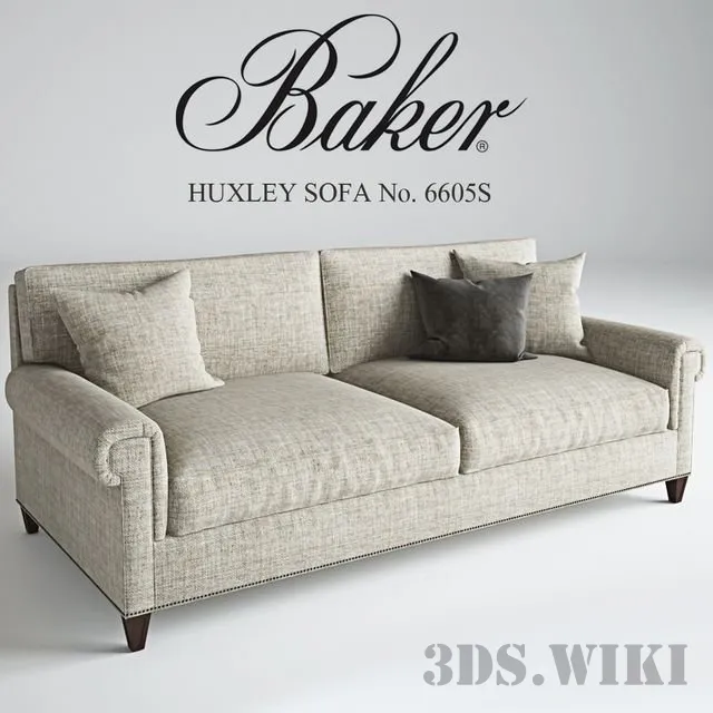 furniture – Baker Huxley Sofa No  6605S 3D Model