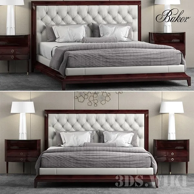 furniture – Baker Moderne Platform Bed 3D Model