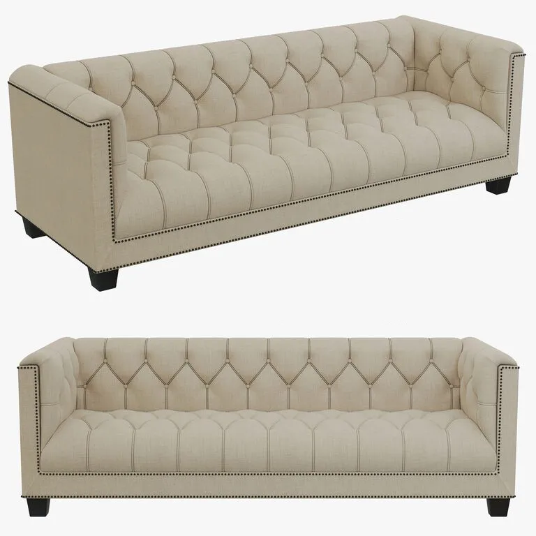 furniture – Baker Paris Loveseat 3D Model