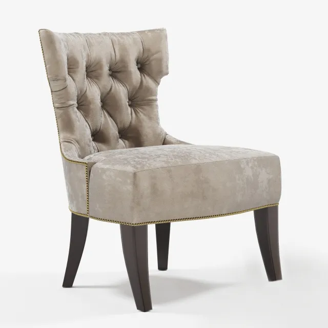 furniture – Baker Tufted back lounge chair 3D Model