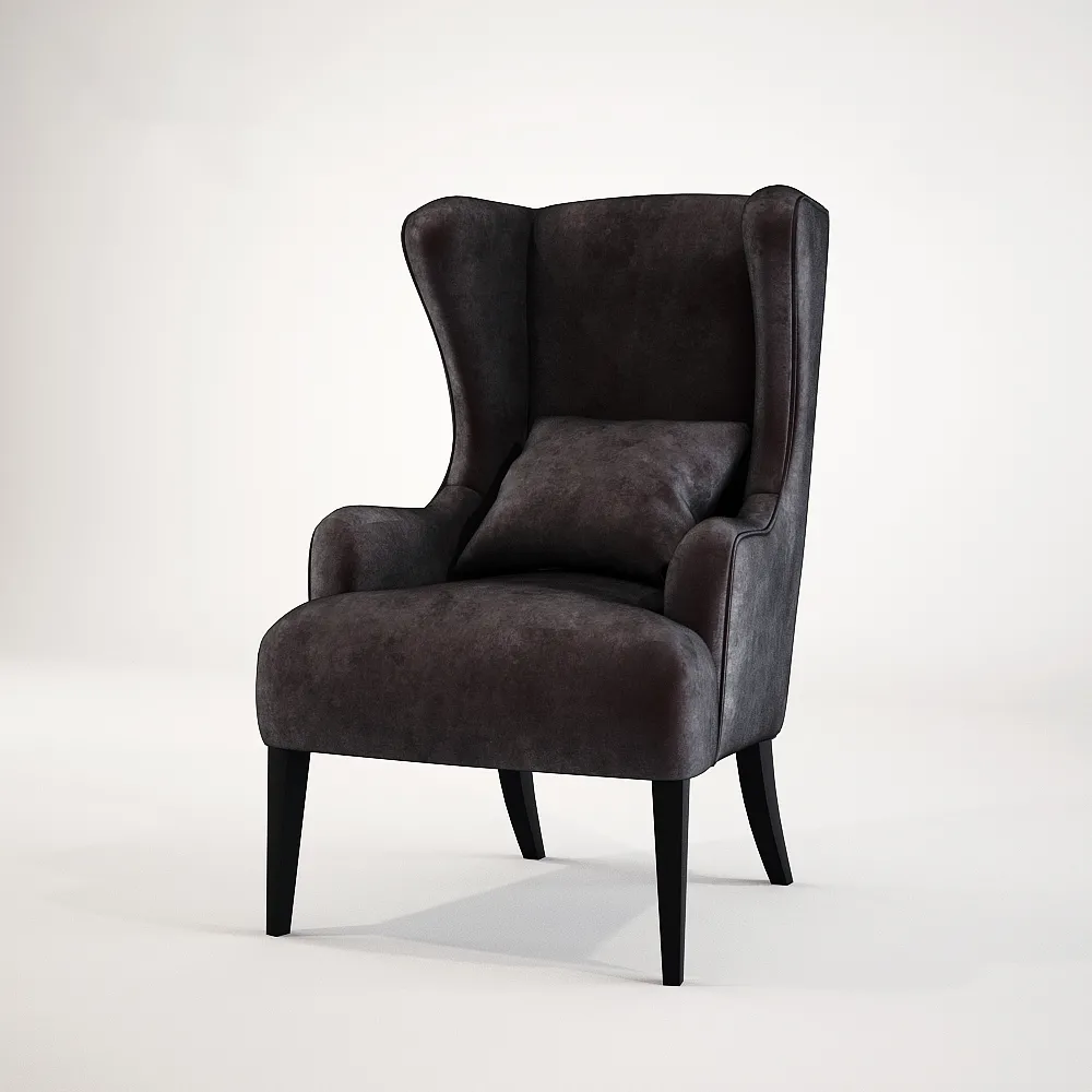 furniture – Baker Wing armchair 6928C 3D Model