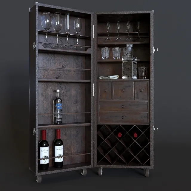 furniture – Bar Cabinet 3D Model