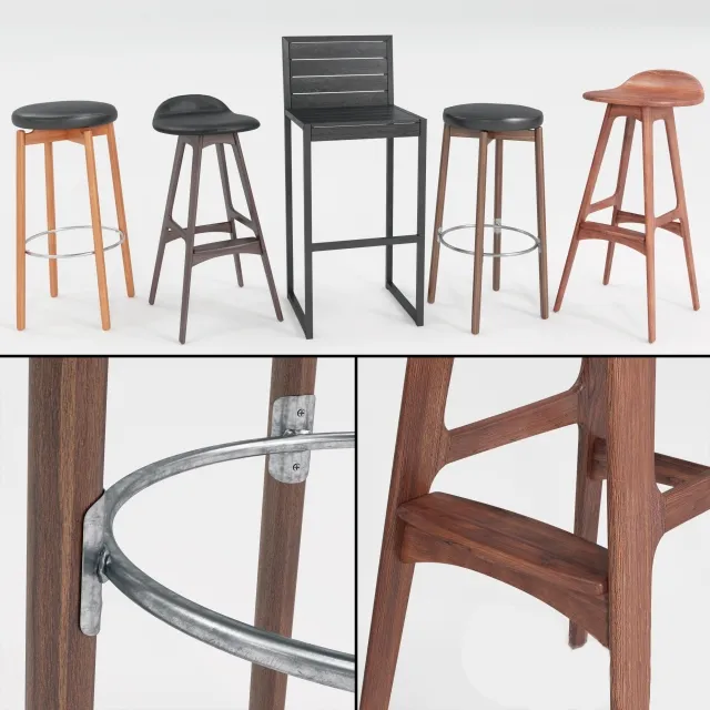 furniture – Bar chairs 7 3D Model furniture – Bar chairs 7 3D Model