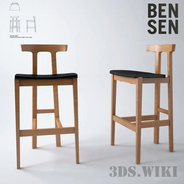furniture – Bar stool BENSEN TORII 3D Model furniture – Bar stool BENSEN TORII 3D Model
