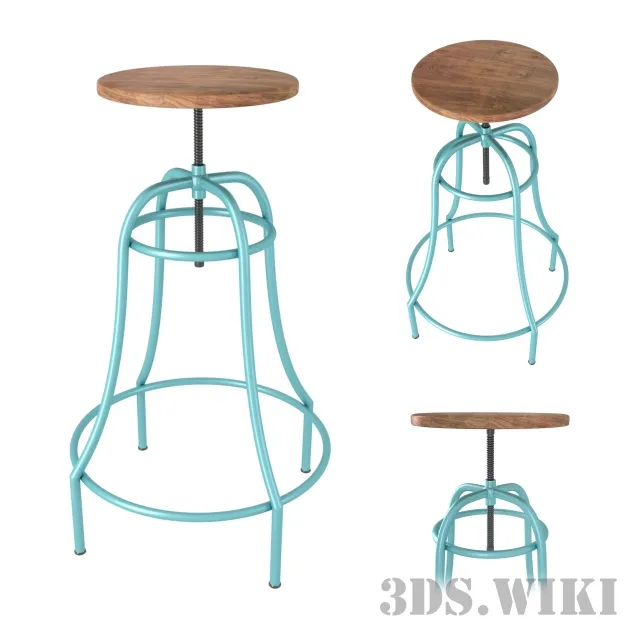 furniture – Bar stool Malibu LaForma 3D Model furniture – Bar stool Malibu LaForma 3D Model