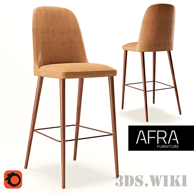 furniture – Bar stool Meka One by Afra 3D Model