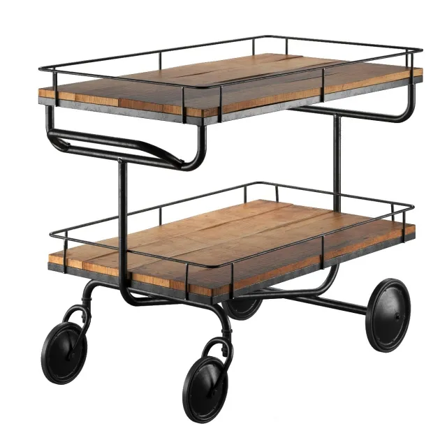 furniture – Bar trolley Restoration Hardware 3D Model