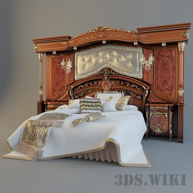 furniture – Barnini Oseo Reggenza Luxury Bed 3D Model