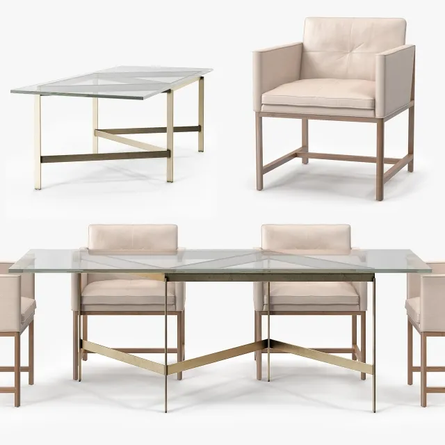 furniture – Bassam Fellows plank dining table 3D Model furniture – Bassam Fellows plank dining table 3D Model