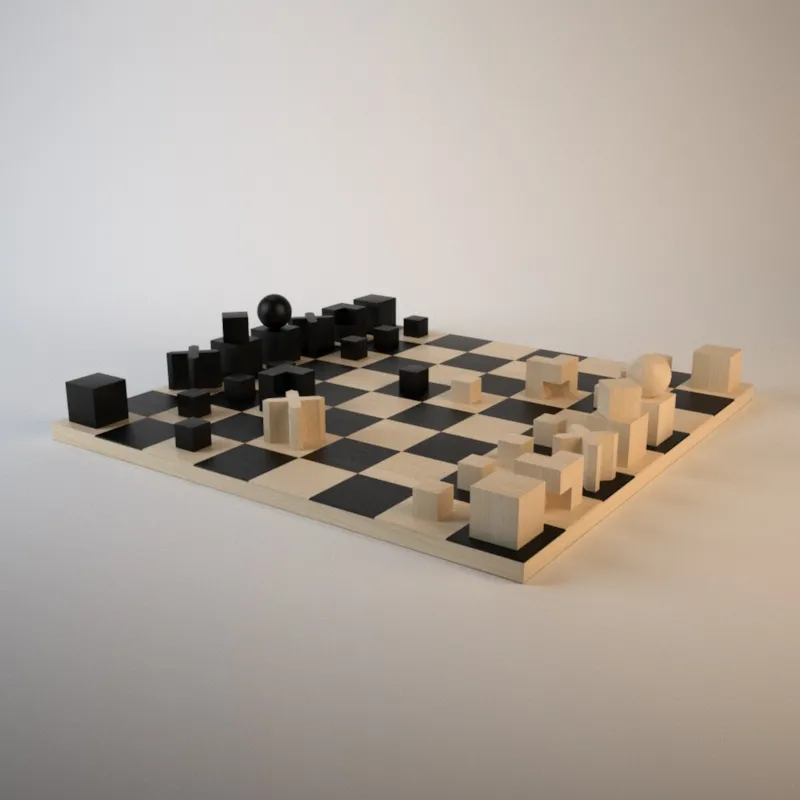 furniture – Bauhaus chess 3D Model